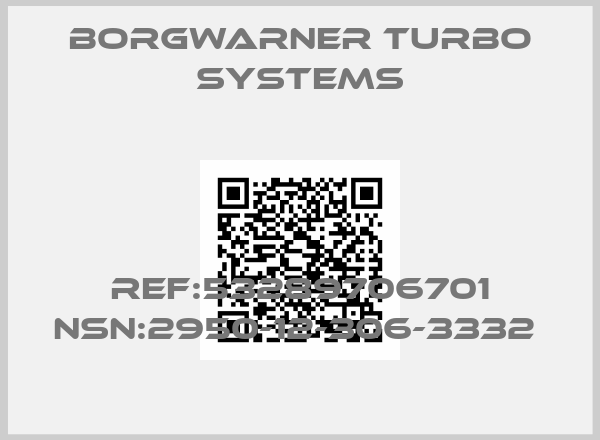 Borgwarner turbo systems-REF:53289706701 NSN:2950-12-306-3332 