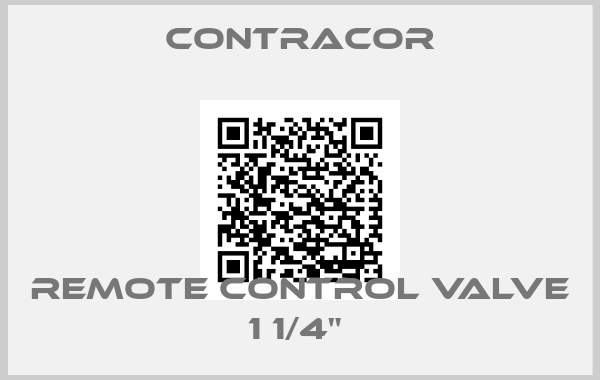 Contracor-remote control valve 1 1/4" 