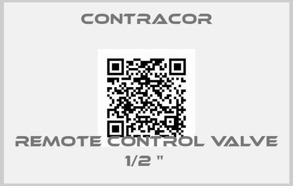 Contracor-remote control valve 1/2 " 