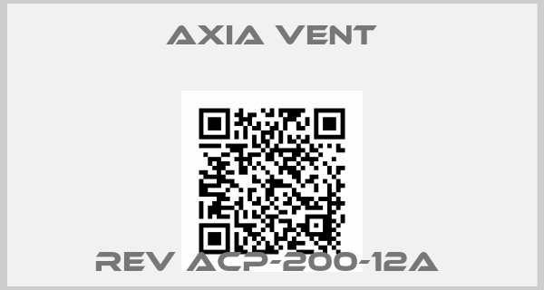 Axia Vent-REV ACP-200-12A 