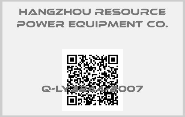 Hangzhou Resource Power Equipment Co.-Q-LY3244-2007