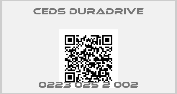 Ceds Duradrive-0223 025 2 002