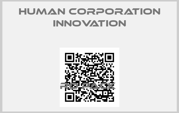 Human Corporation innovation-RO PACK 
