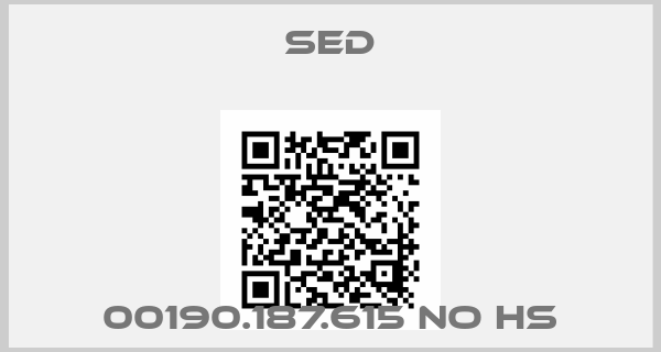 SED-00190.187.615 NO HS