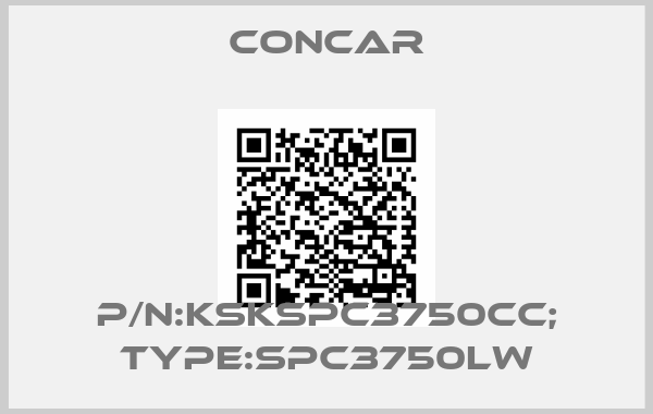 CONCAR-P/N:KSKSPC3750CC; Type:SPC3750Lw