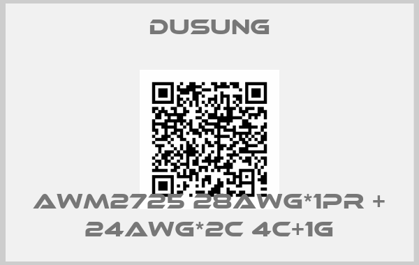 DUSUNG-AWM2725 28AWG*1Pr + 24AWG*2C 4C+1G