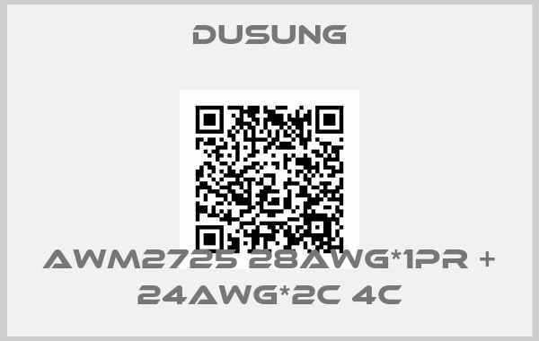 DUSUNG-AWM2725 28AWG*1Pr + 24AWG*2C 4C