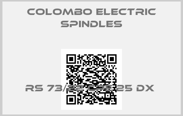 Colombo Electric Spindles-RS 73/22 CPE 25 DX 