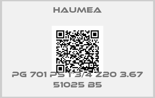 Haumea-PG 701 PS 1"3/4 Z20 3.67 51025 B5