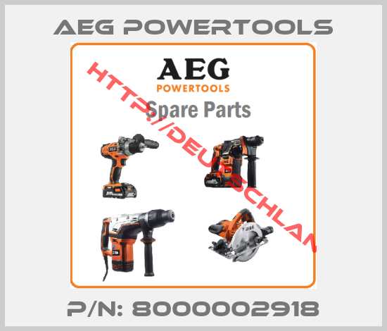 AEG Powertools-P/N: 8000002918