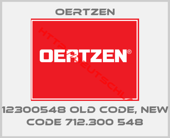 Oertzen-12300548 old code, new code 712.300 548