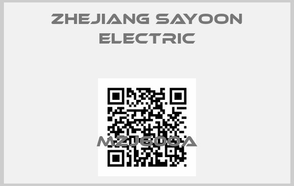 Zhejiang Sayoon Electric-MZJ600A