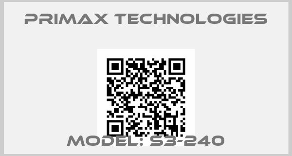 Primax Technologies-Model: S3-240
