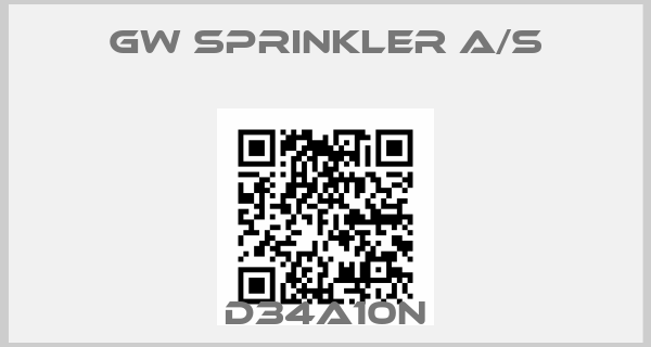 GW Sprinkler A/S-D34A10N