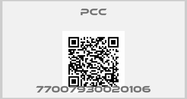 Pcc-77007930020106