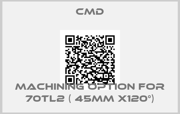 CMD-machining option for 70TL2 ( 45mm x120°)