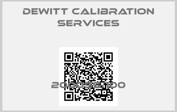 Dewitt Calibration Services-2000SS/100