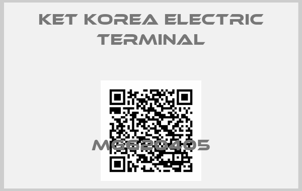 KET Korea Electric Terminal-MG620405