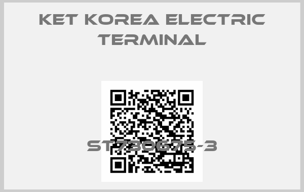 KET Korea Electric Terminal-ST730675-3