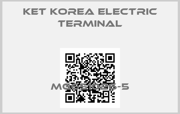 KET Korea Electric Terminal-MG651026-5