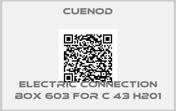 CUENOD-Electric connection box 603 for C 43 H201