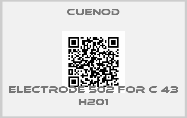 CUENOD-Electrode 502 for C 43 H201