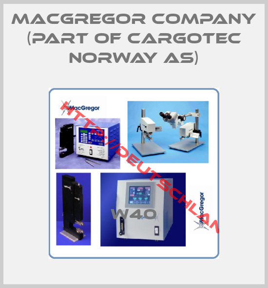 MACGREGOR COMPANY (part of CARGOTEC NORWAY AS)-W40