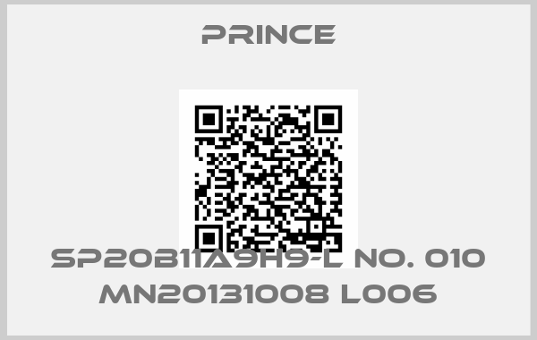 PRINCE-SP20B11A9H9-L No. 010 MN20131008 L006