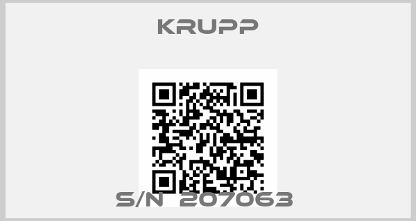 Krupp-S/N  207063 