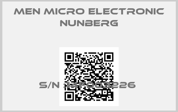 MEN Micro Electronic Nunberg-S/N :14F003226 