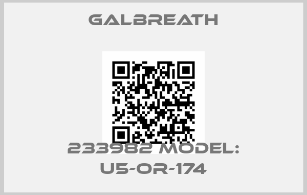 GALBREATH-233982 Model: U5-OR-174