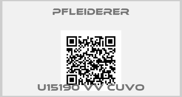 Pfleiderer-U15190 VV CUVO