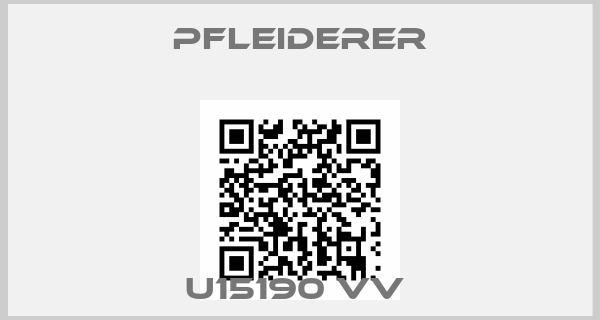 Pfleiderer-U15190 VV 