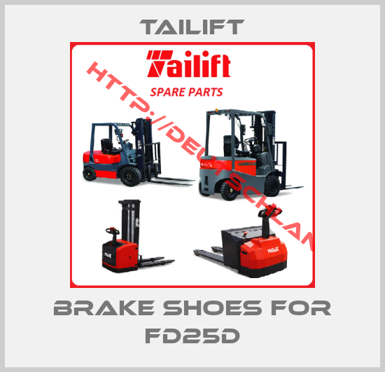 TAILIFT-Brake shoes for FD25D