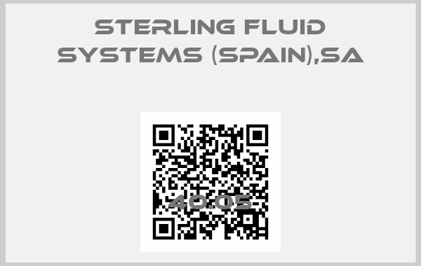 Sterling Fluid Systems (spain),SA-40.05