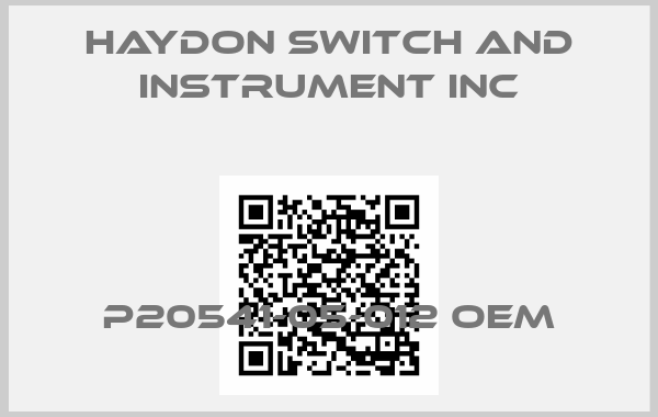 HAYDON SWITCH AND INSTRUMENT INC-P20541-05-012 OEM