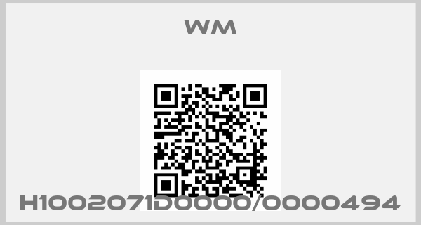 WM-H1002071D0000/0000494