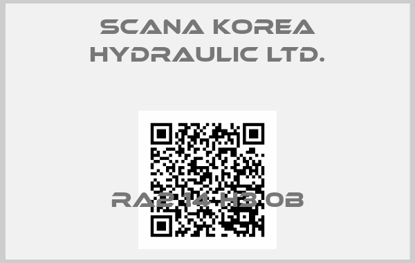 SCANA KOREA HYDRAULIC LTD.-RA2 14 H3 0B