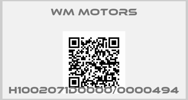 WM Motors-H1002071D0000/0000494