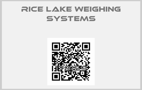 RICE LAKE WEIGHING SYSTEMS-179159