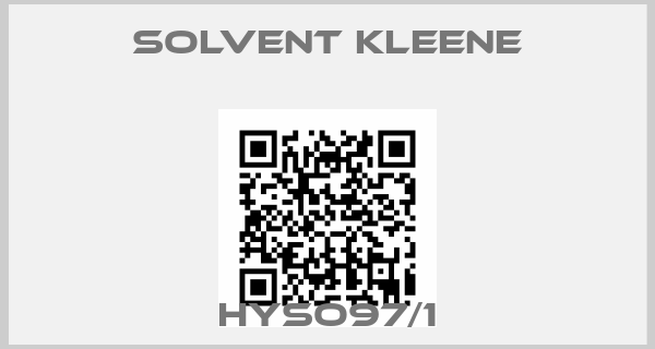 SOLVENT KLEENE- HYSO97/1