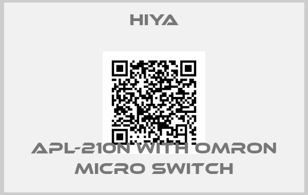 HIYA-APL-210N with Omron micro switch
