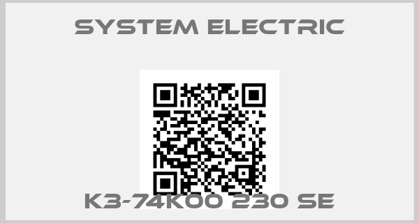 System electric-K3-74K00 230 SE