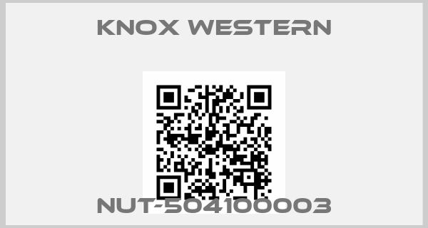 Knox Western-NUT-504100003