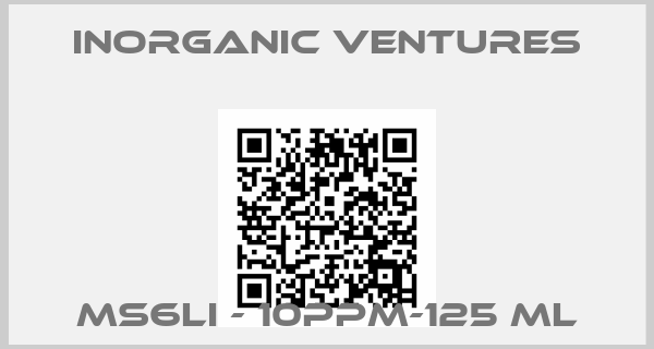 Inorganic Ventures-MS6Li - 10PPM-125 mL