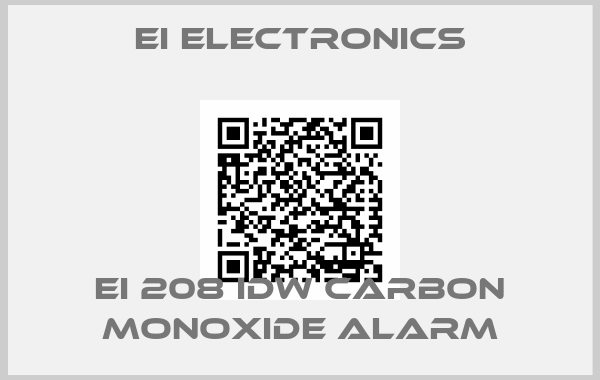 Ei Electronics-Ei 208 iDW Carbon monoxide alarm