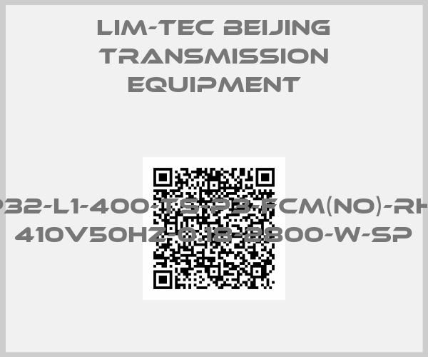 LIM-TEC Beijing Transmission Equipment-LAP32-L1-400-TS-P3-FCM(NO)-RH-AC 410V50HZ-0.18-2800-W-SP