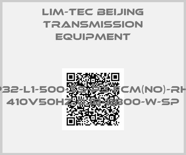 LIM-TEC Beijing Transmission Equipment-LAP32-L1-500-TS-P3-FCM(NO)-RH-AC 410V50HZ-0.18-2800-W-SP