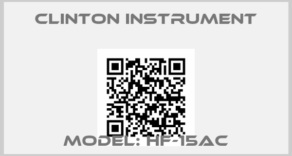 CLINTON INSTRUMENT-Model: HF-15AC
