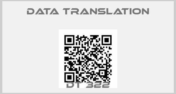 Data Translation-DT 322